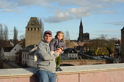 Doug and Greta on the Barrage Vauban overlooking Strasbourg1